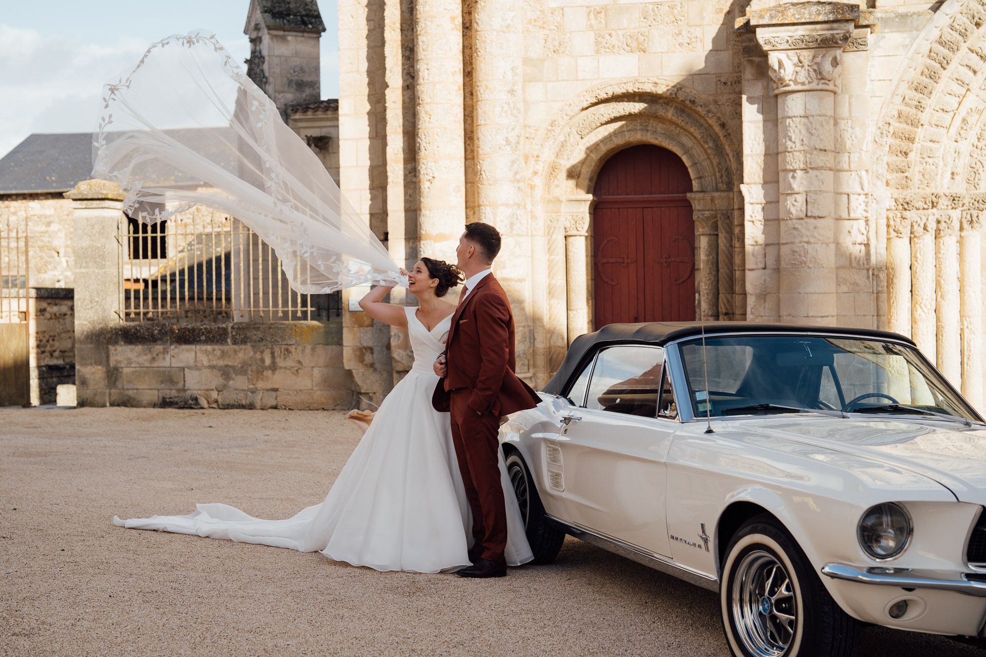 Mariage religieux aux couleurs de l'automne