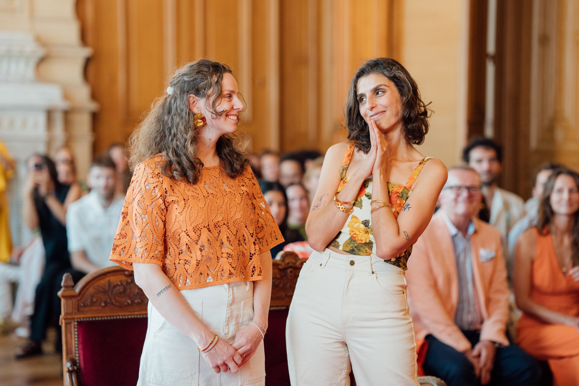 Reportage naturel lors d'un mariage